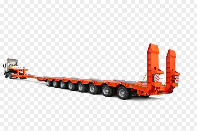 Crane Semi-trailer Truck Lowboy PNG
