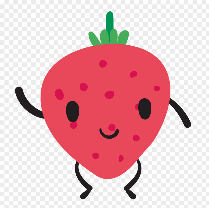 Cute Strawberry Vector Graphics Fruit Image Design Illustration PNG