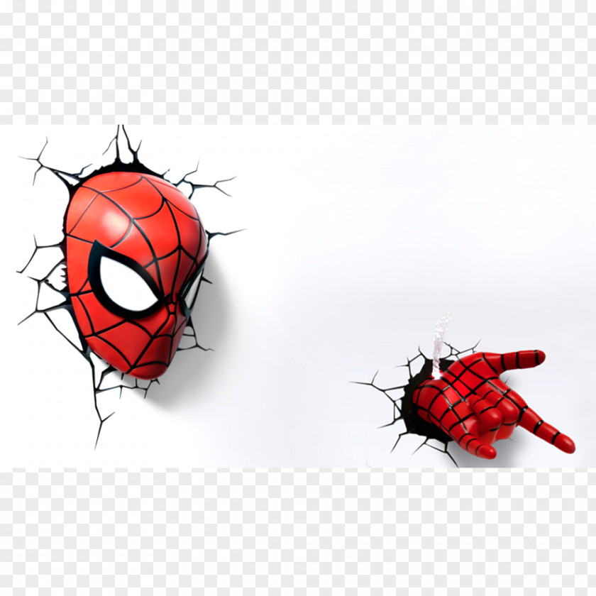 Hand-painted Spider Web Spider-Man Nightlight Iron Man Captain America PNG