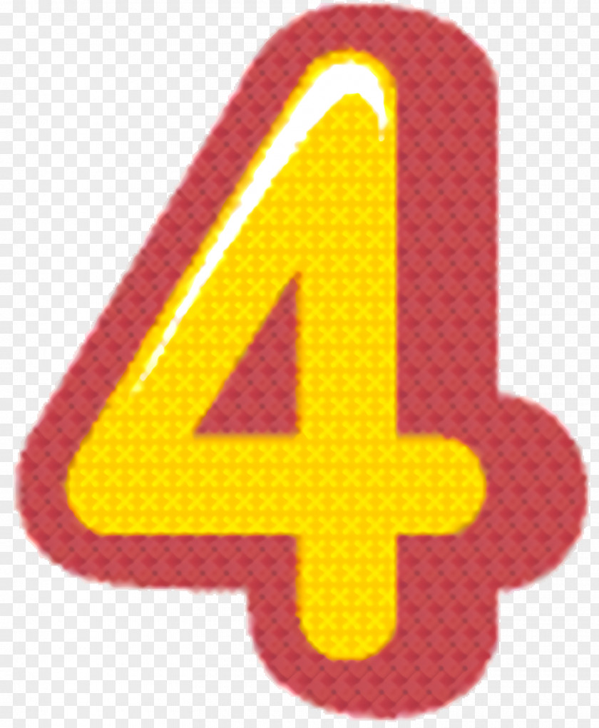 Number Sign Yellow PNG