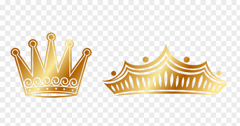 Vector Material Yellow Crown Euclidean PNG