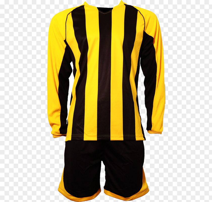 Black And Yellow Stripes Outerwear Sleeve Uniform Sport Font PNG