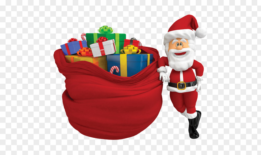 Cute Santa Claus With Gifts Ded Moroz Gift Christmas Clip Art PNG