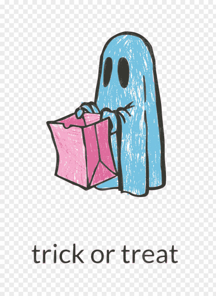 Trick Or Treat Drawing Ghost Halloween PNG