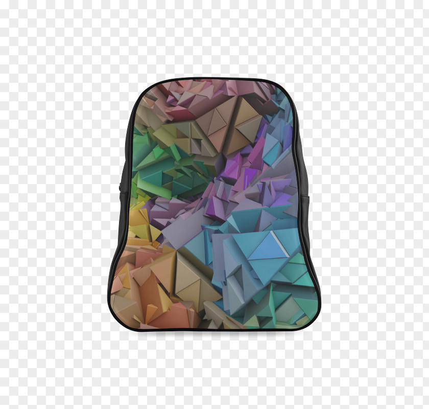 Abstract 3d Geometrical Design Handbag Rectangle Laptop Messenger Bags PNG