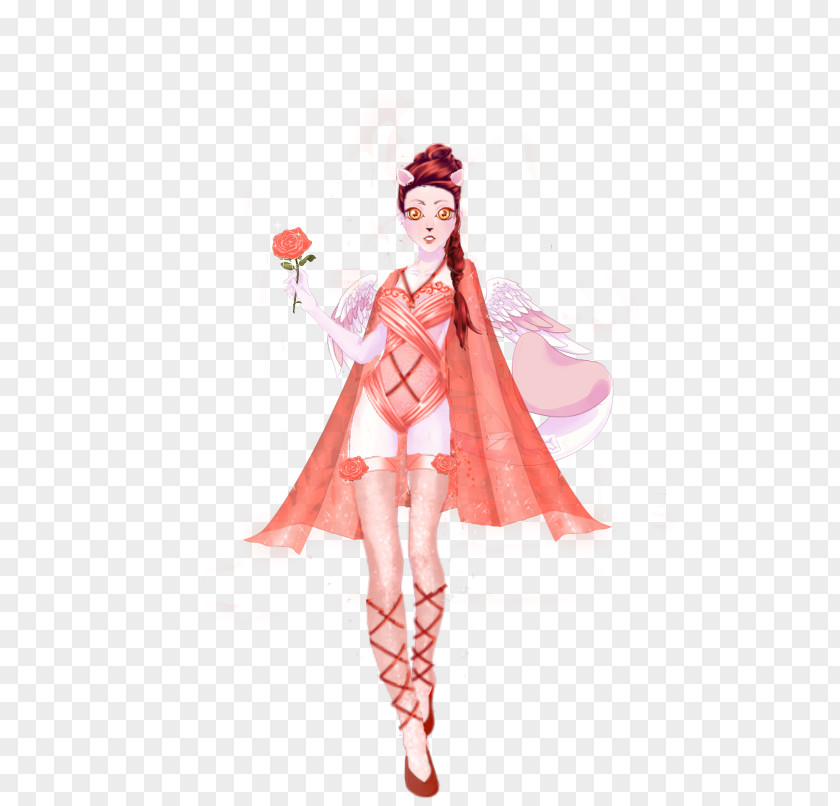 Agony Stamp Illustration Fashion Costume Model Character PNG