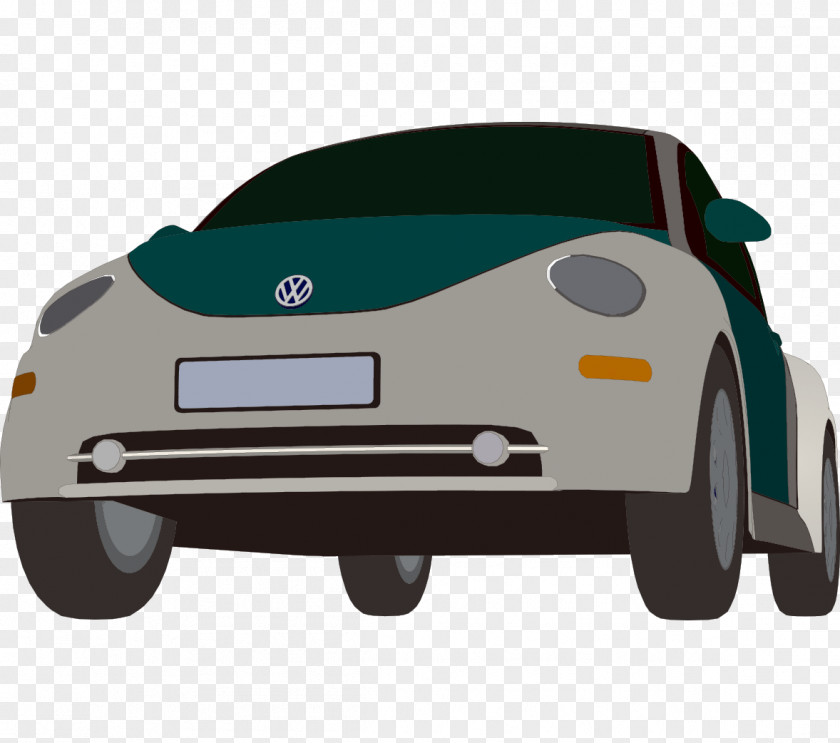 Cartoon Painted The Front Toward Positive Of Volkswagen Car Door PNG