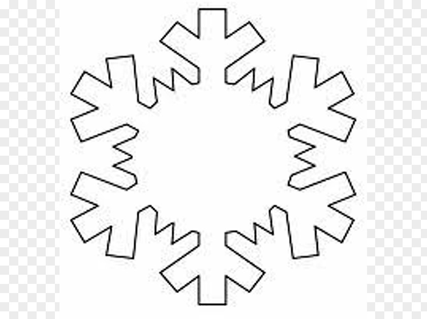 Cliparts Snowflake Patterns 101 Snowflakes Template Shape Pattern PNG