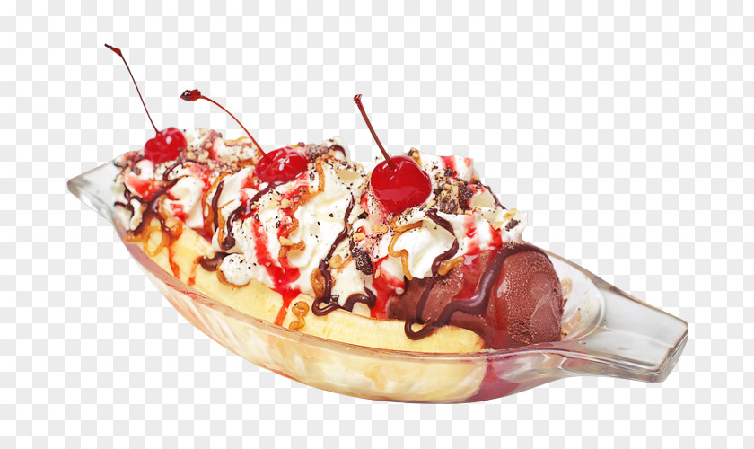 Ice Cream Sundae Milkshake Banana Split Pljeskavica PNG