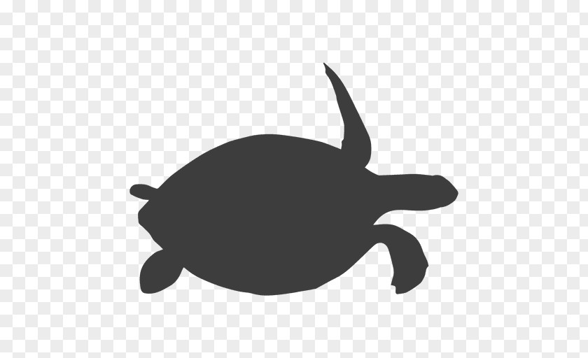Turtle Green Sea Silhouette Clip Art PNG