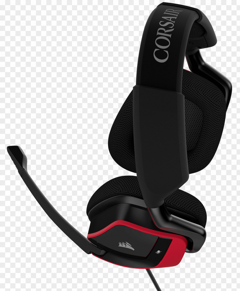 Astro Gaming Headset Red Corsair VOID PRO RGB 7.1 Surround Sound Headphones PNG