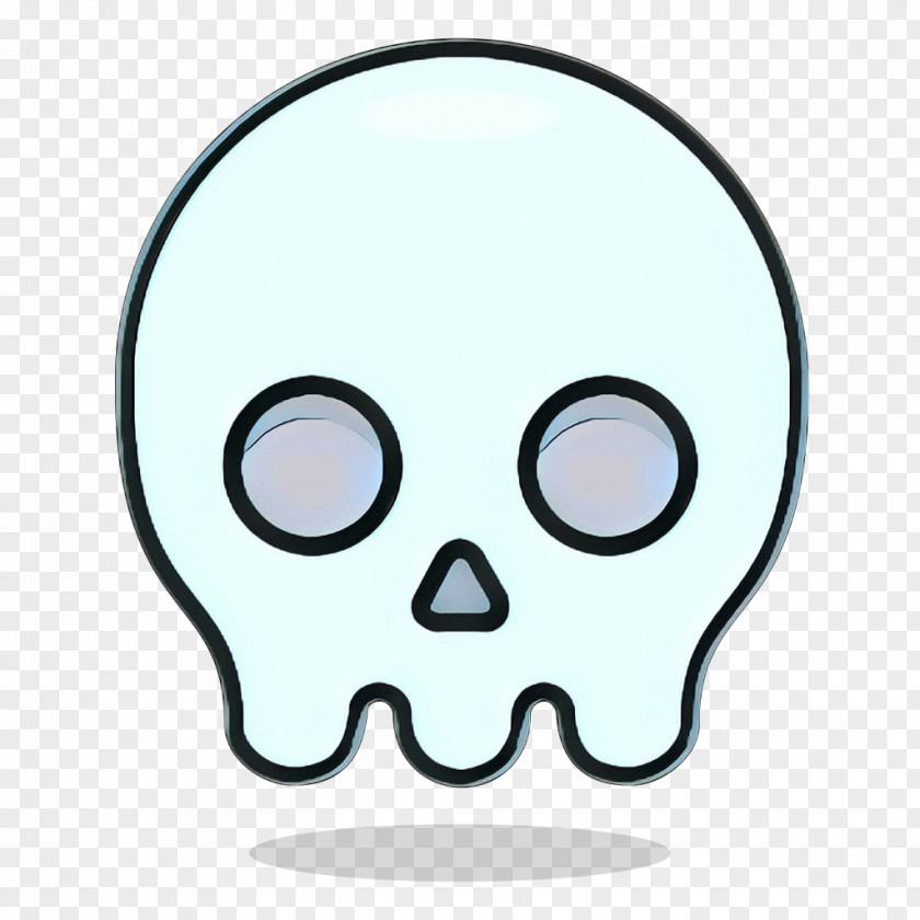 Skull Line Art Cartoon PNG