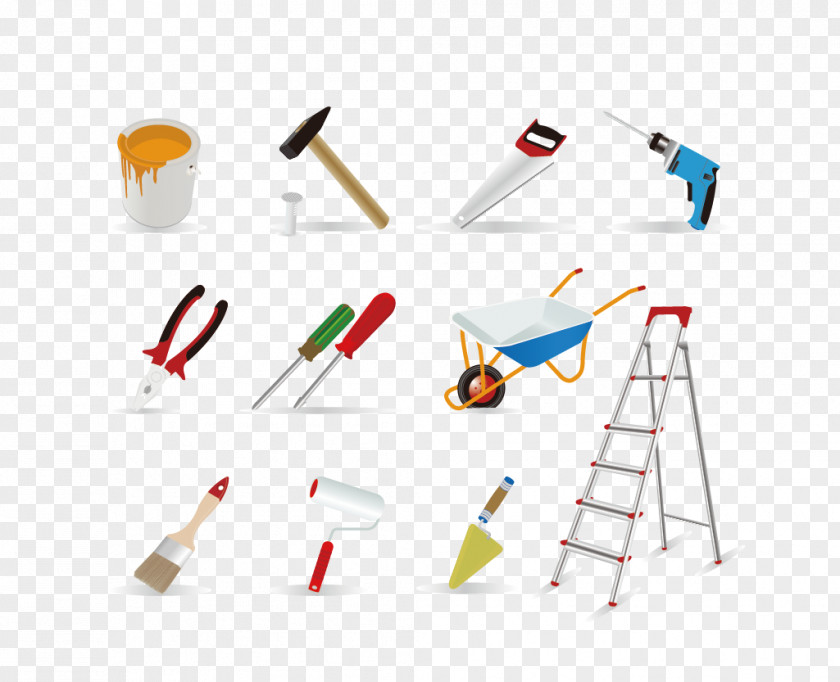 Vector Paint Ladder Tool Architectural Engineering Clip Art PNG