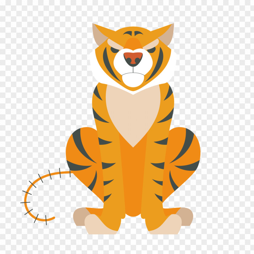 Vector Tiger Wildlife PNG