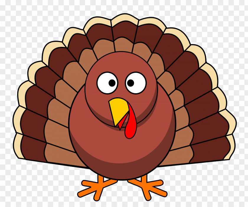 Colorful Turkey Cliparts Thanksgiving Day Dinner Clip Art PNG