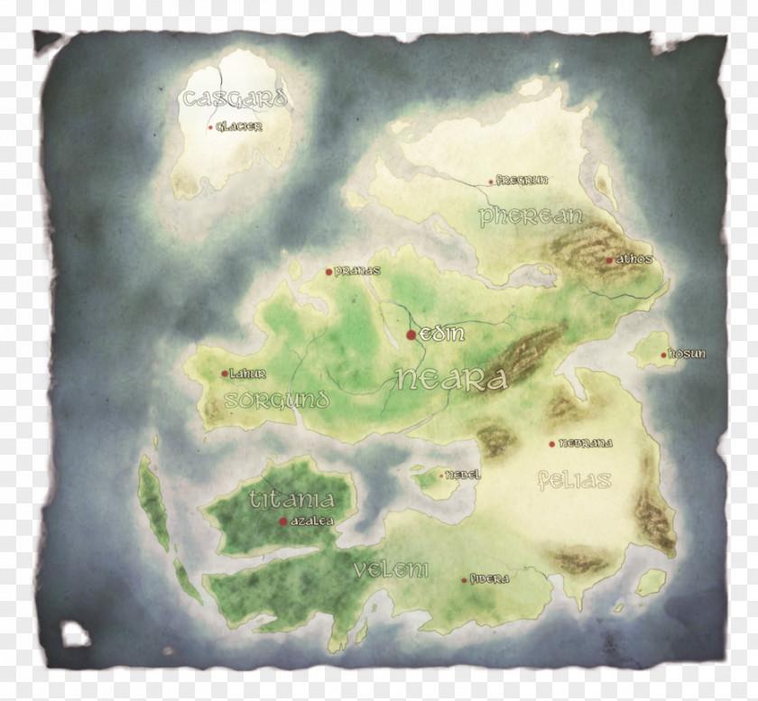 Map World Aether Art PNG