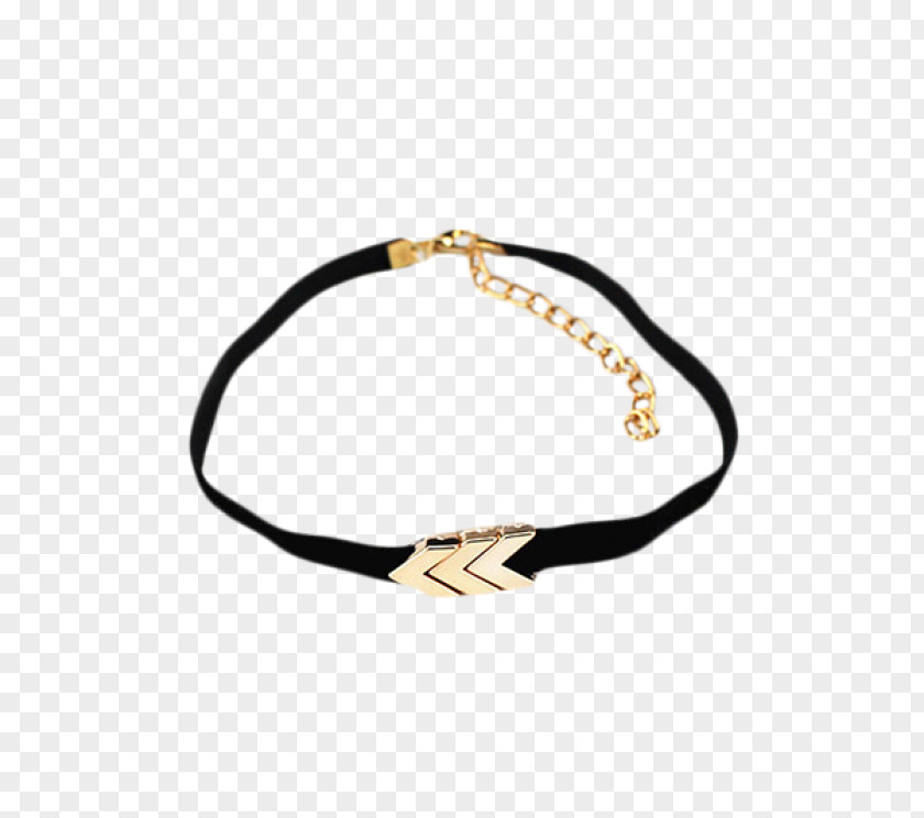 Necklace Bracelet Chain Belt Black M PNG