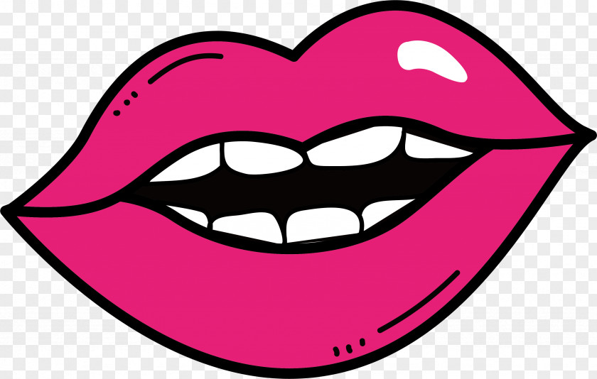 Pink Lips Lip Drawing Clip Art PNG