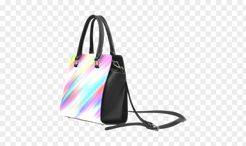 Rainbow Abstract Handbag Tote Bag Shoulder Strap Messenger Bags PNG