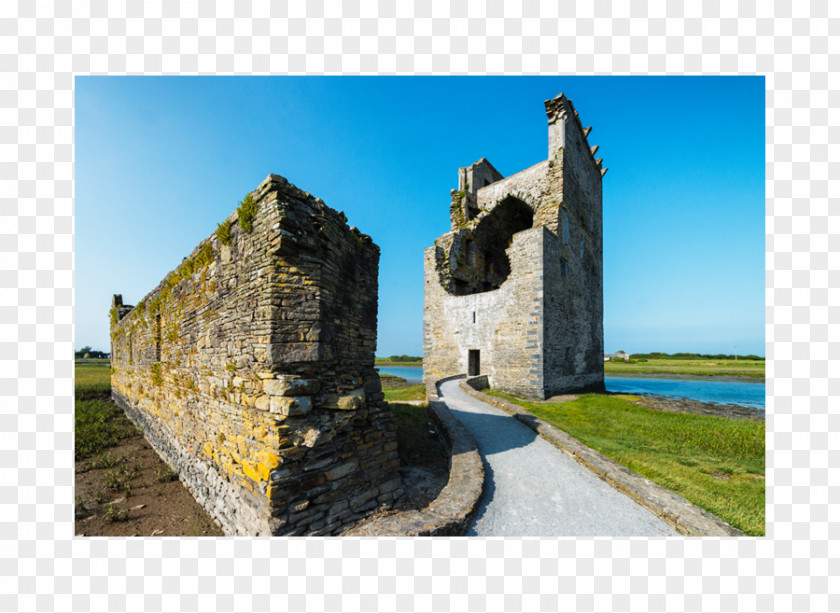 CASTLE Watercolor Ruins Archaeological Site Middle Ages Monument Medieval Architecture PNG