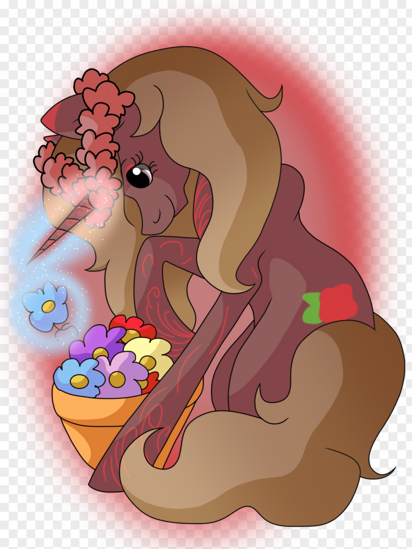 Stereoscopic Flower Vertebrate Horse Cartoon PNG