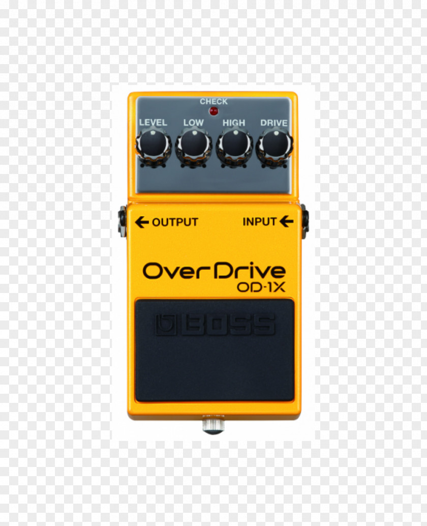 Guitar Effects Processors & Pedals Distortion BOSS OD-1X OverDrive Boss Corporation SD-1 Super Overdrive PNG