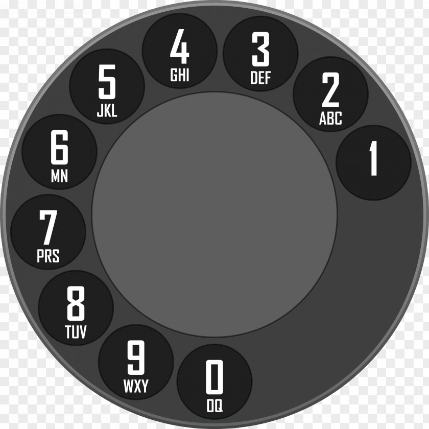 Iphone Rotary Dial Telephone Call Dialer Keypad PNG