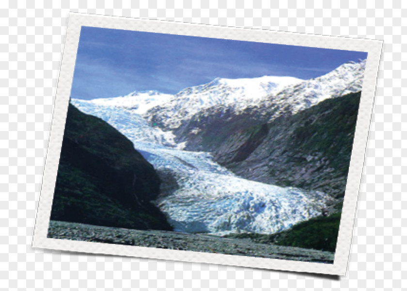 Mountain Franz Josef Glacier Glacial Landform Display Device PNG