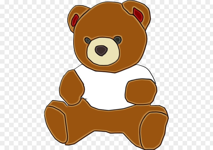 Sticker Brown Bear Teddy PNG