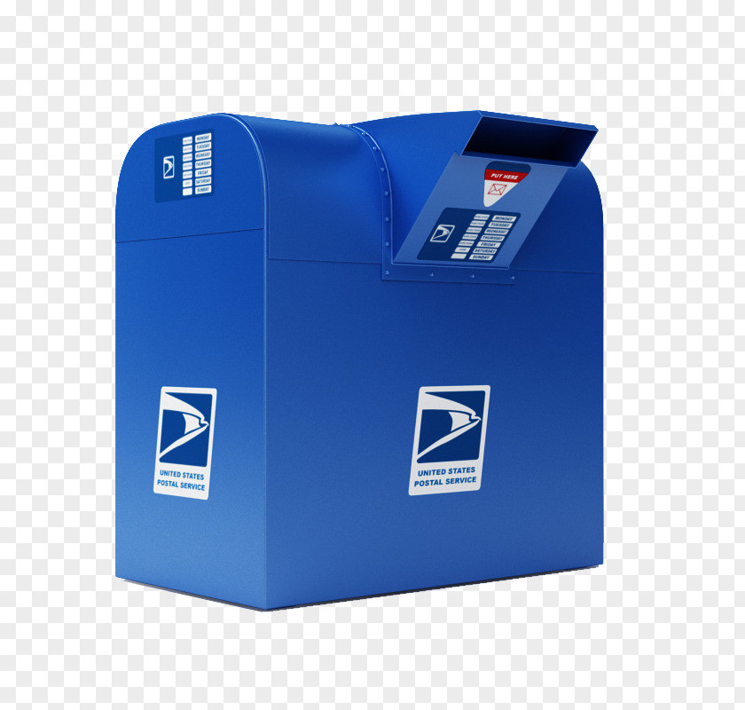 Blue Mailbox Model 3D Computer Graphics Modeling Letter Box Autodesk 3ds Max PNG