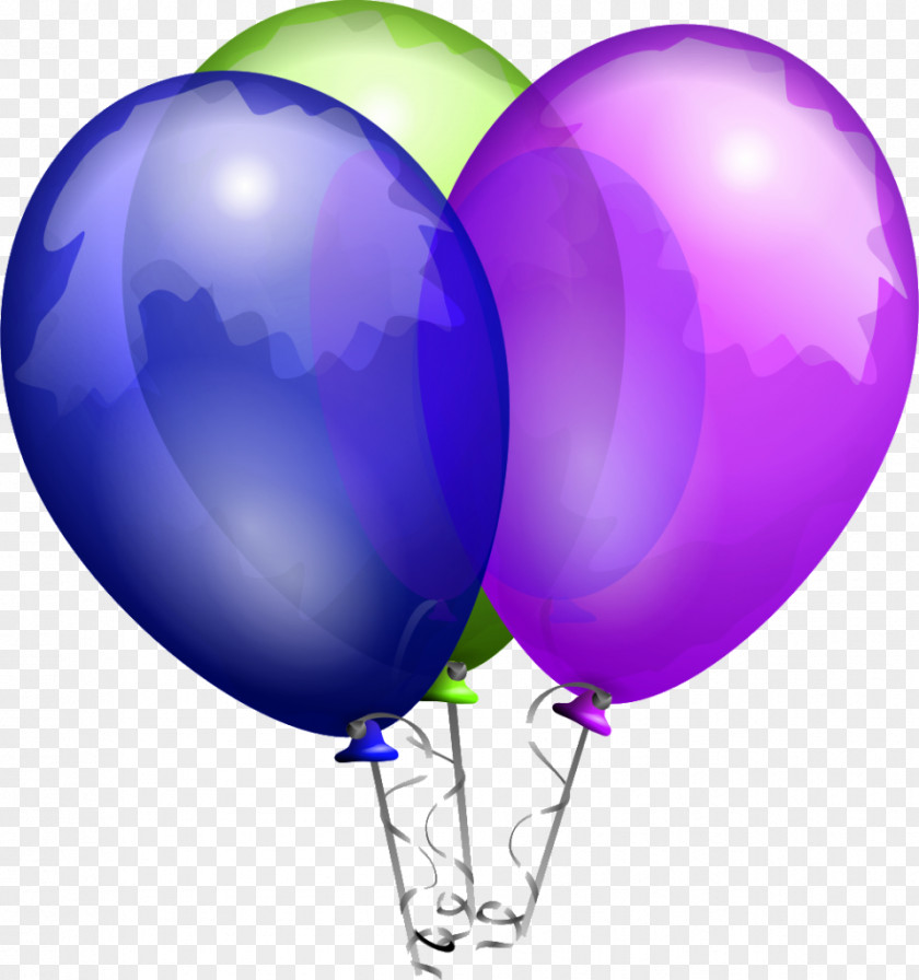 Colorful Birthday Balloon Gas Party Clip Art PNG