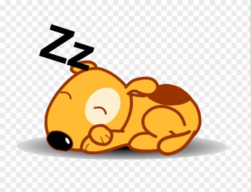 Sleeping Puppy Dog Animation Cartoon PNG