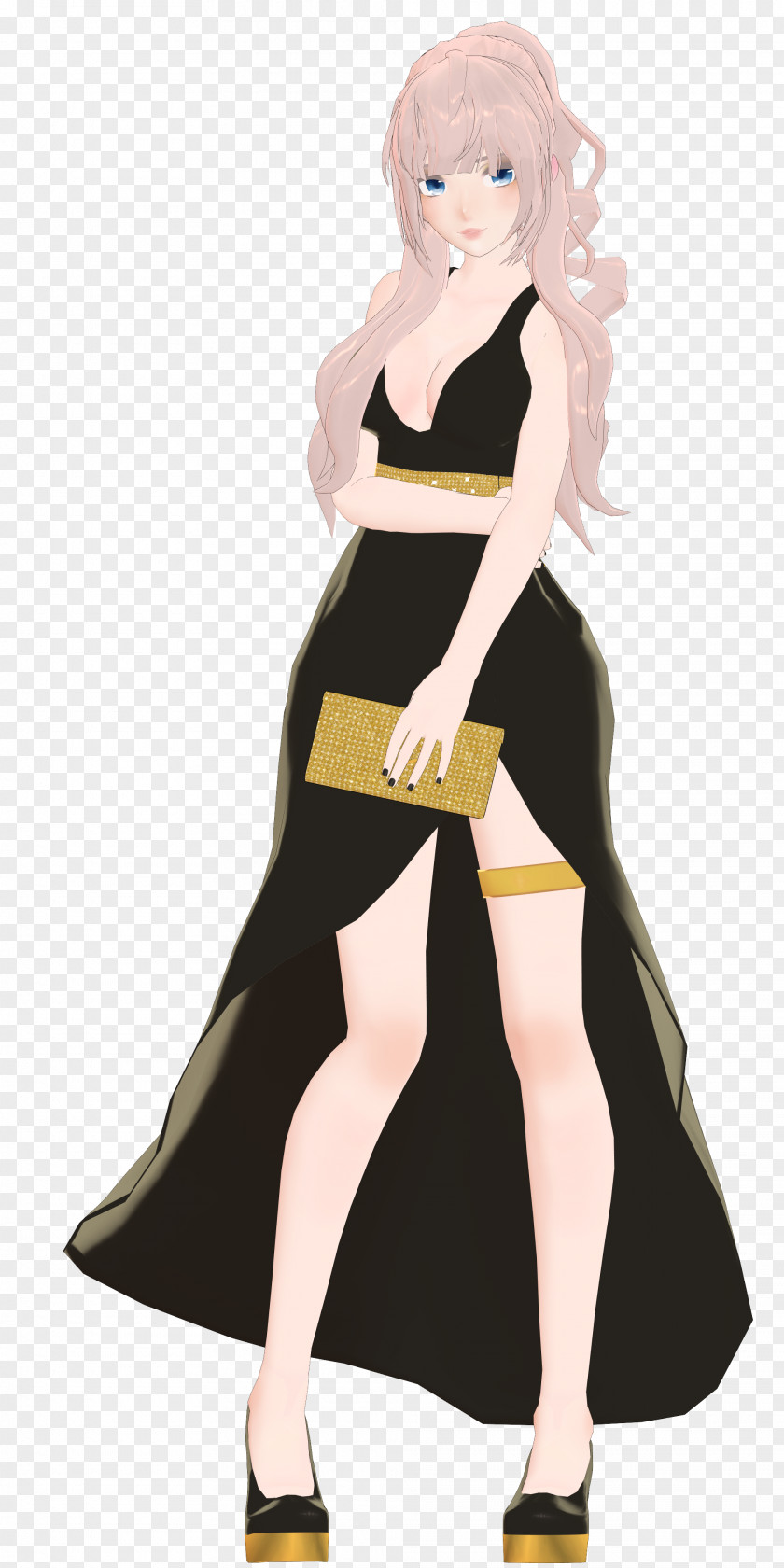 3c Digital Dress Megurine Luka MikuMikuDance Costume Clothing PNG