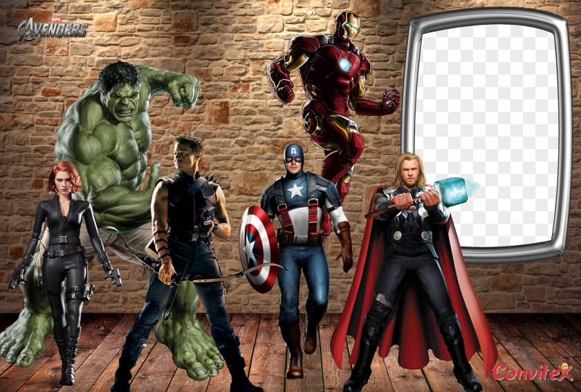 Avengers Frame Iron Man Hulk Captain America The Film Series PNG