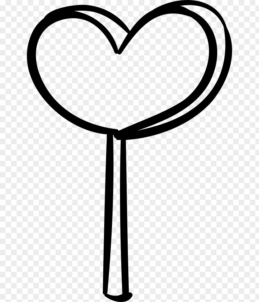 Blackandwhite Line Art Drawing Heart PNG