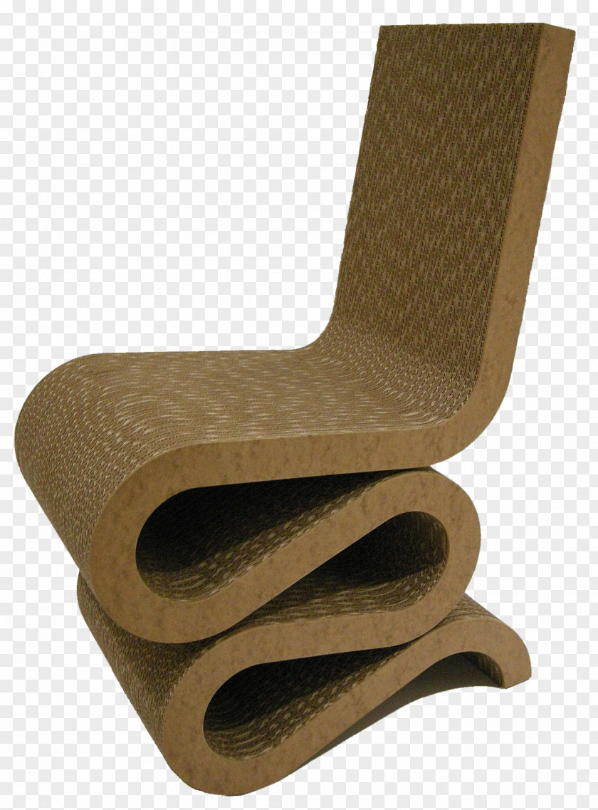 Chair Wiggle Side Cardboard Furniture PNG