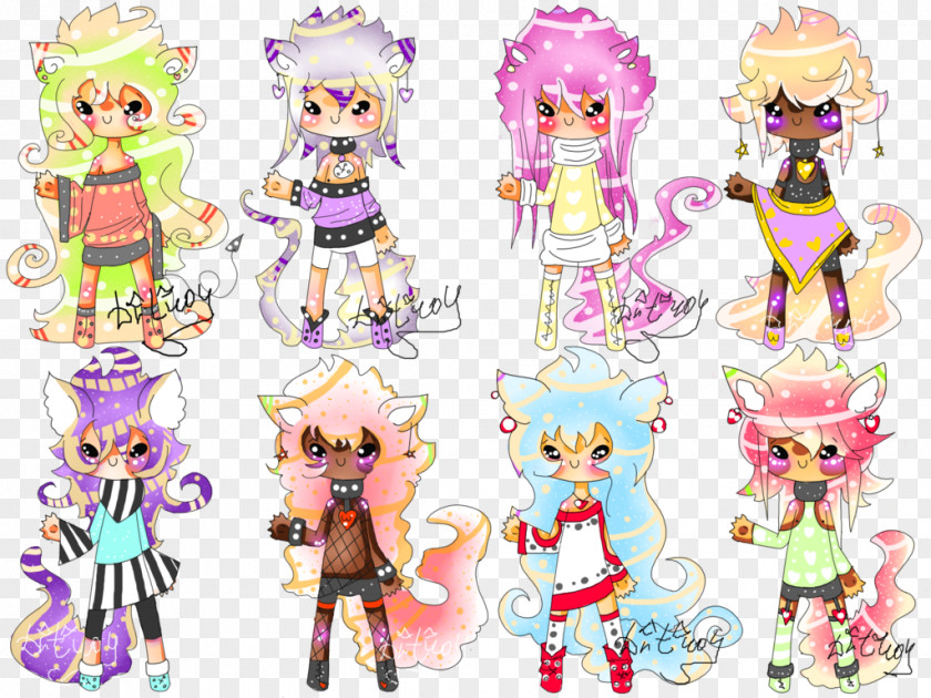 Doll Pink M Character Clip Art PNG