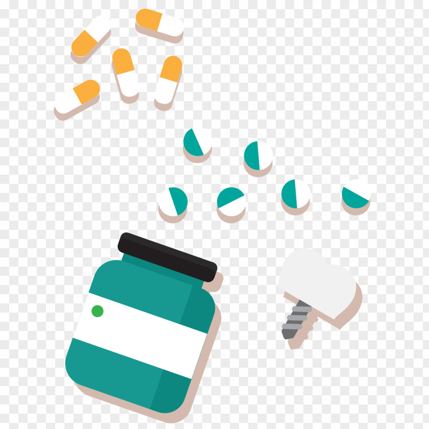 Vector Cartoon Medical Pills Vial Capsules Capsule Adobe Illustrator PNG