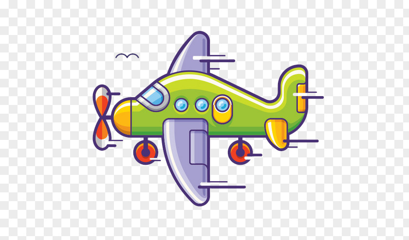 Aircraft Airplane Vehicle Cartoon Illustration PNG
