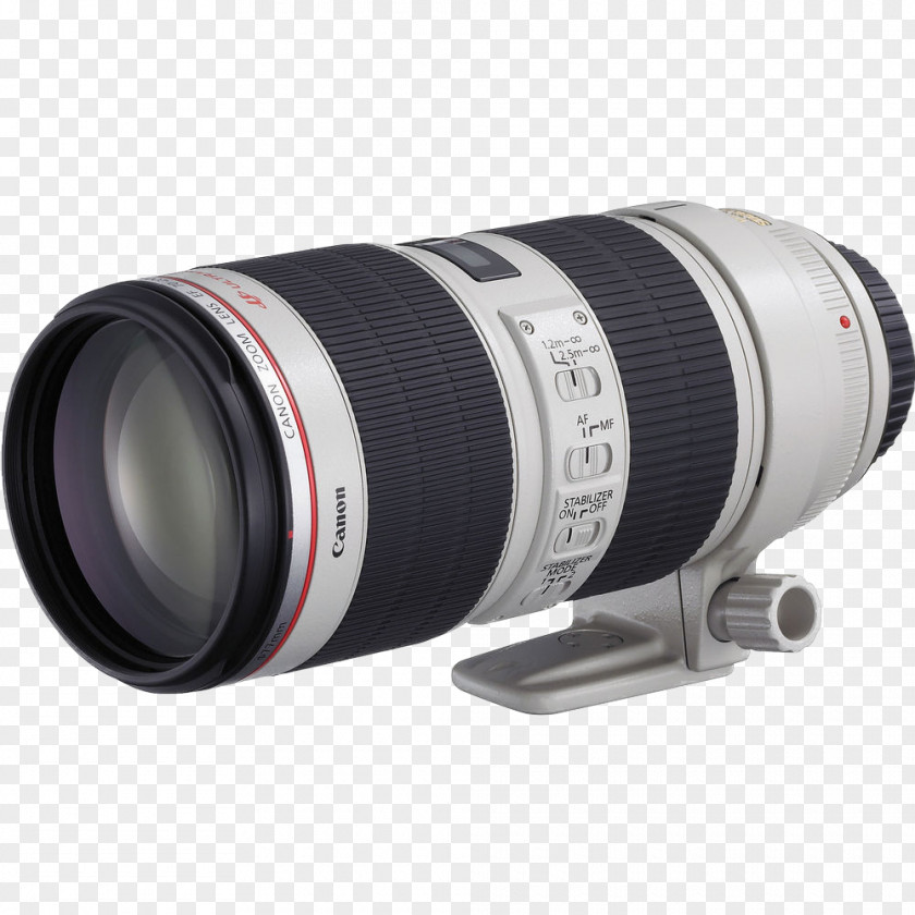 Camera Lens Canon EF Mount 70–200mm 70-200mm F/2.8L IS II USM Photography PNG