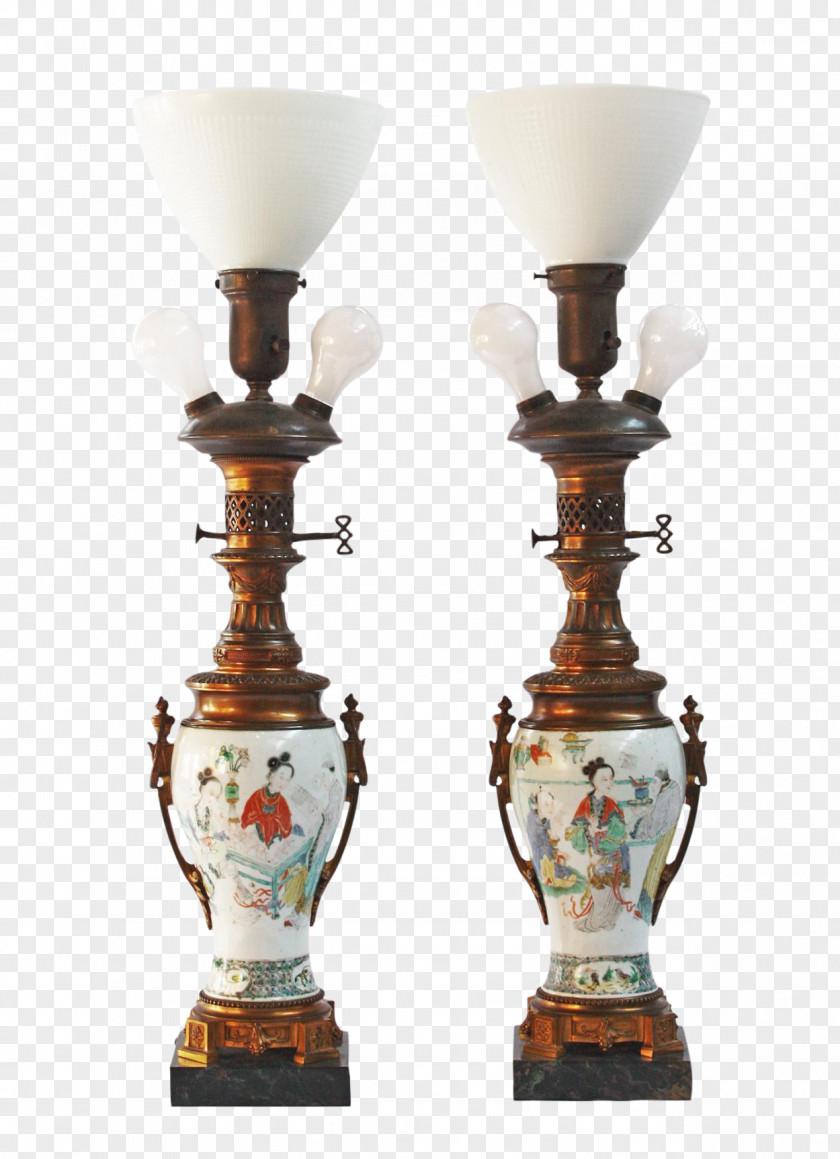 Chinese Porcelain 18th Century Lighting Table DECASO PNG