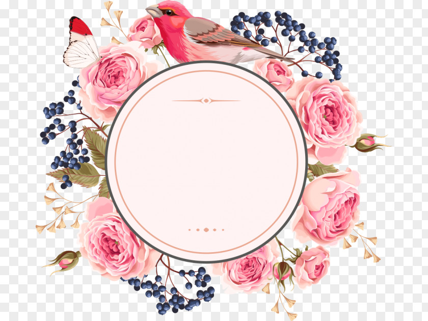 Cosmetics Dishware Floral Wedding Invitation Background PNG