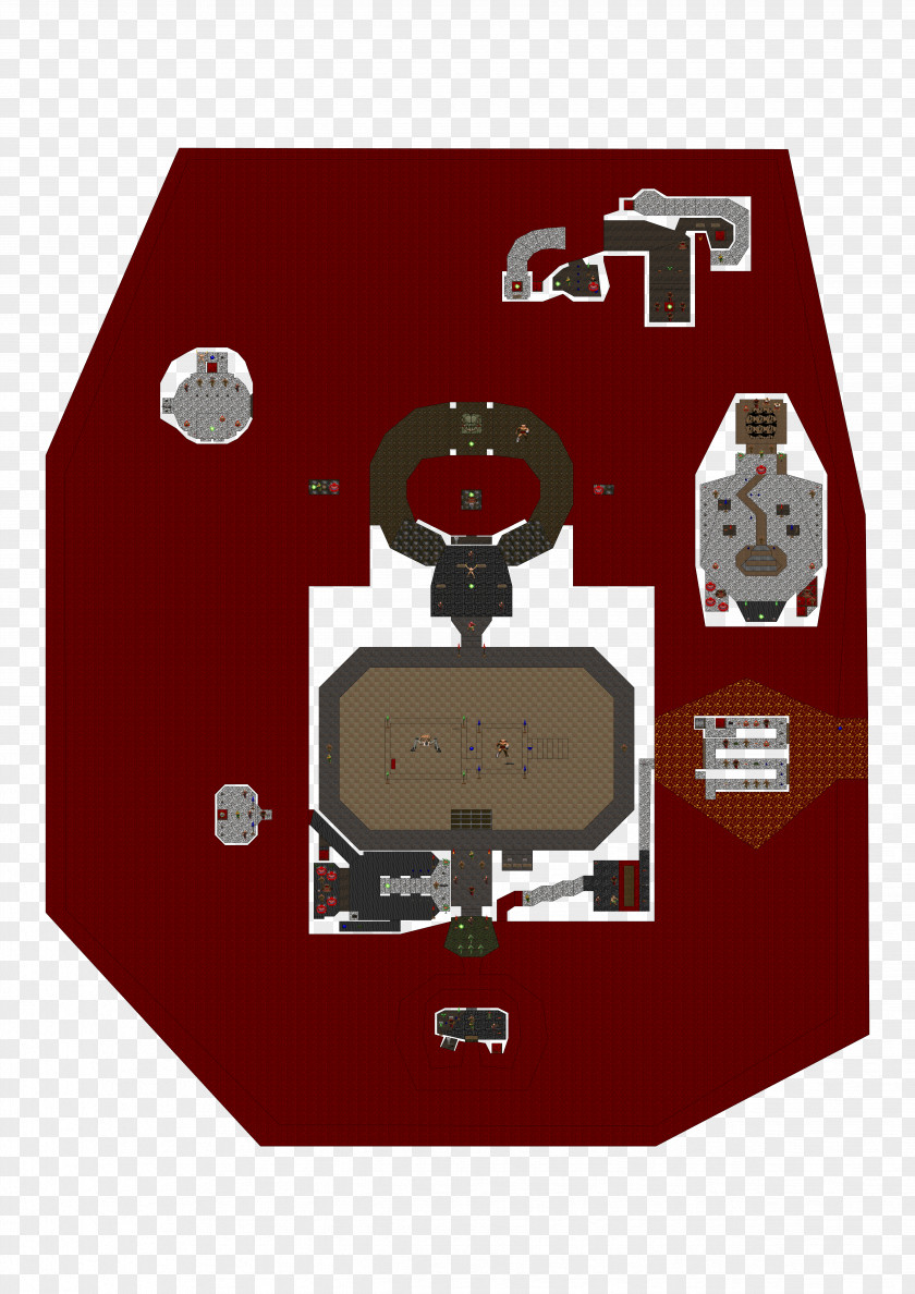 Doom II IBM PC Compatible Gauntlet Game Level PNG