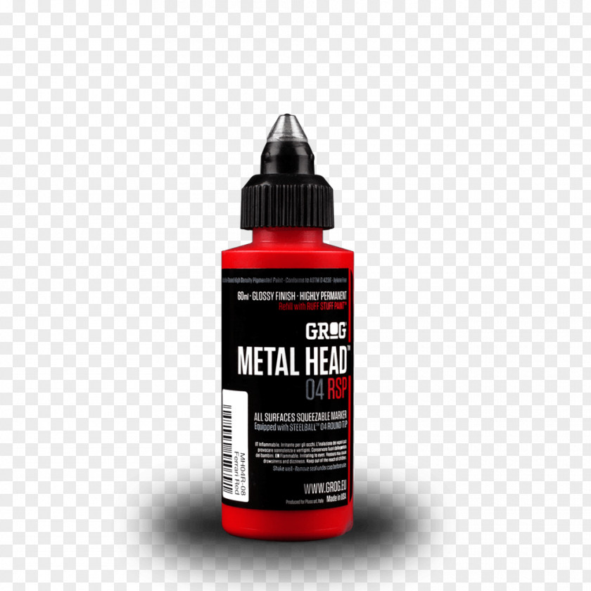 Grog Marker Pen Metal Paint Steel PNG