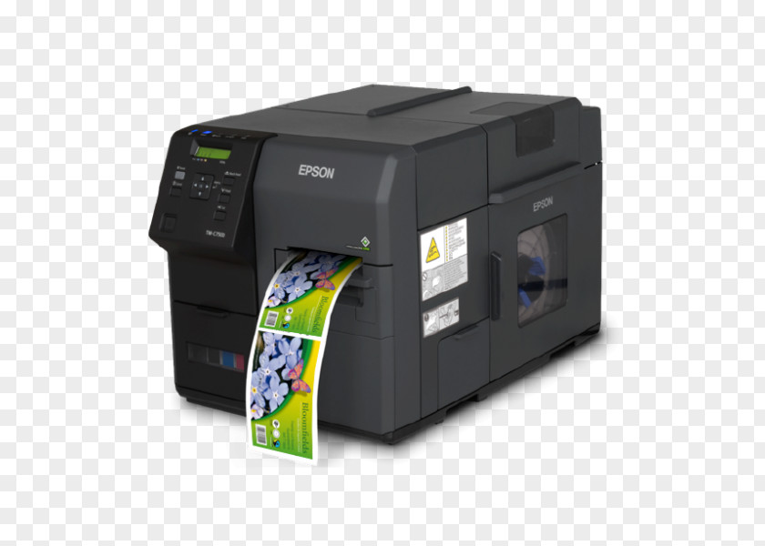 Printer Label Inkjet Printing Epson PNG