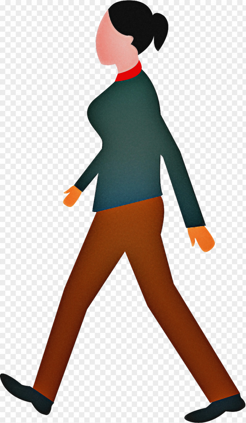 Style Standing Finger Cartoon PNG