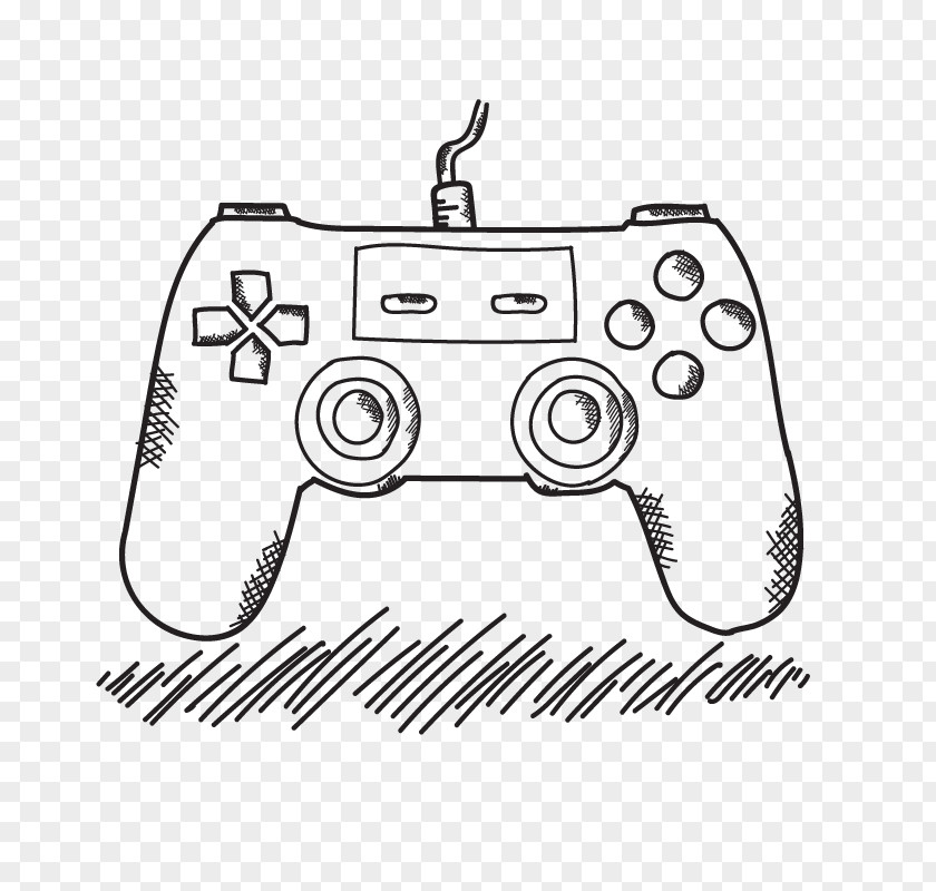 Vector Gamepad Xbox 360 Controller Game PlayStation 4 Drawing Video PNG
