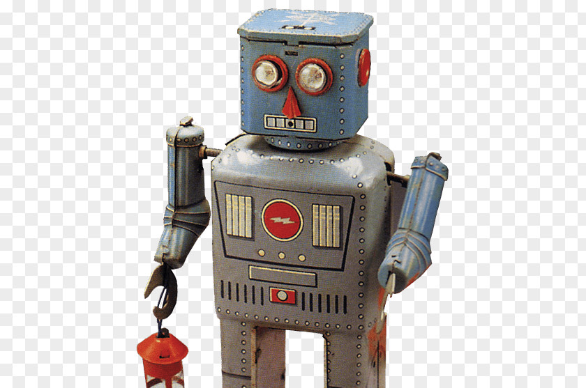 Antique Tin Toy Vintage Toys: Robots And Space Toys Wind-up PNG