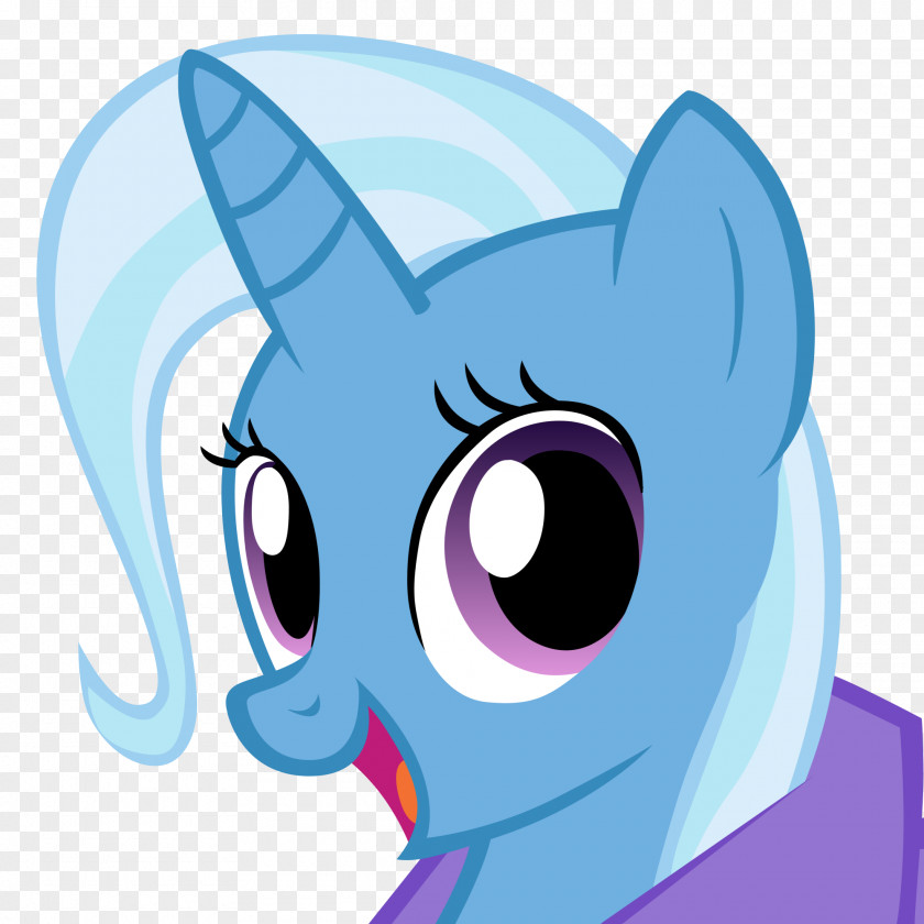 Blue Pony Whiskers Trixie Art PNG