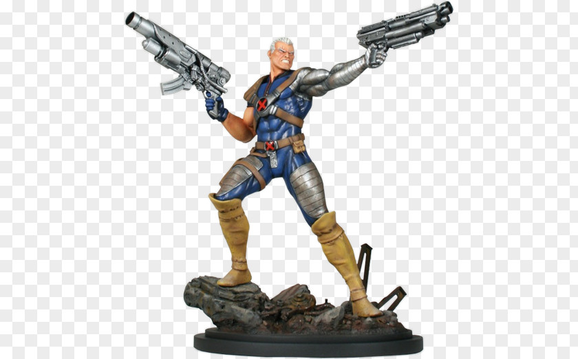 Cable Marvel Statue Juggernaut X-Men Sculpture PNG